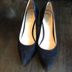 Cole Haan black velvet pumps